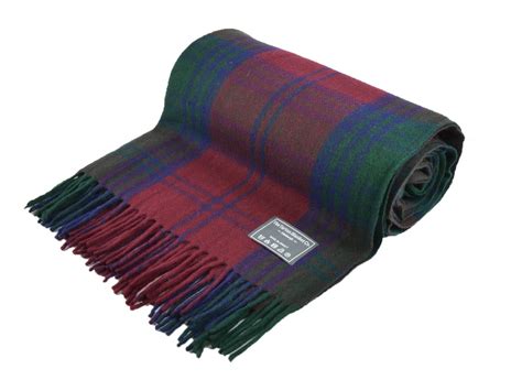 New Classic Scottish Wool Tartan Blanket Throw Rug Gift Various Tartans ...