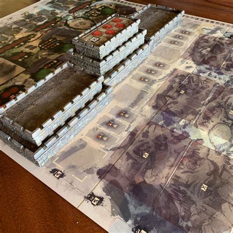 3D Printable Optional walls for the Great wall boardgame by Awaken Realms by 3Dlayeredscenery