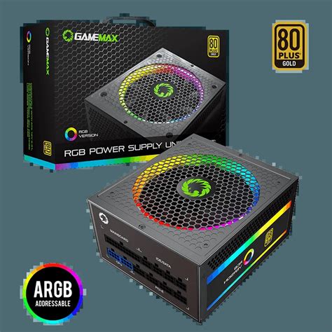 GameMax-PSU-True-Rated-850W-RGB-Power-Supply-Fully-Modular-80-Plus-Gold ...