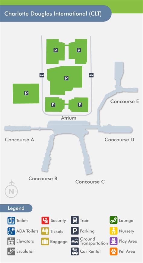 Charlotte Airport Terminal Layout