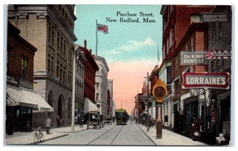 Early 1900s Purchase Street, New Bedford, MA Postcard | eBay | New bedford, Historic buildings ...