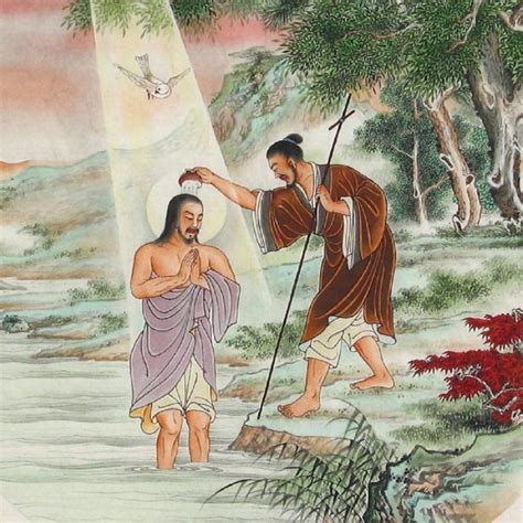 Chinese Christian painting 10 | Christian paintings, Christianity in japan, Christian art