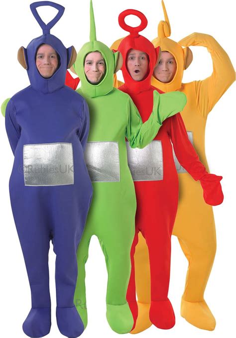 Teletubbies 4 Pack Costumes | Teletubbies outfits, Fancy dress costumes ...