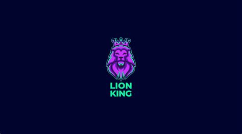 Lion King Logo Design vector template 15718898 Vector Art at Vecteezy