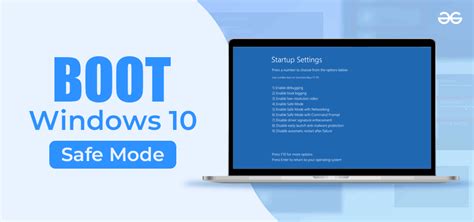 How to Boot Windows 10 in Safe Mode? - GeeksforGeeks