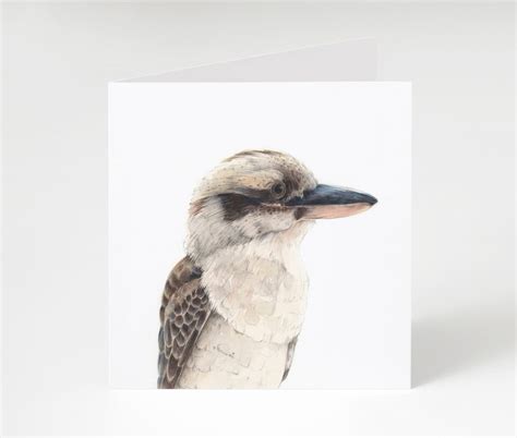 Kookaburra Greeting Card Australian Animals Animal Note - Etsy