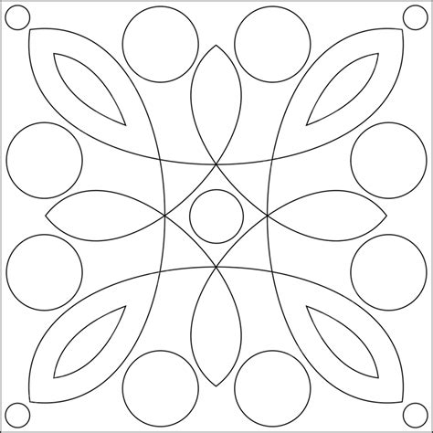 Geometric Coloring Page Shape Outline, Ring Drawing, Color Drawing ...