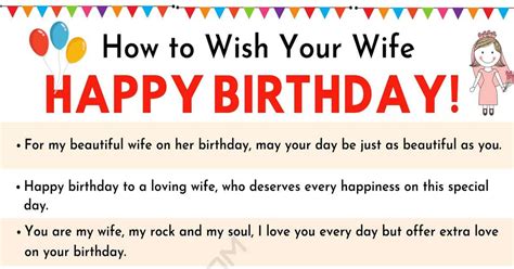 Happy Birthday Wife: 35+ Sweet and Funny Birthday Wishes for your Wife ...