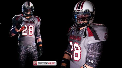 South Carolina Gamecocks Custom "Battle" Football Uniforms - YouTube