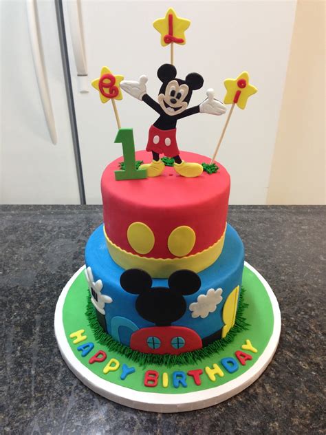 Mickey Mouse 1St Birthday Cake - CakeCentral.com