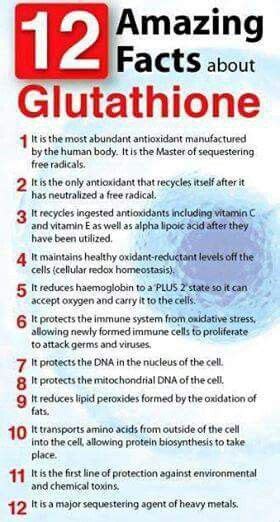 Glutathione facts. This is a huge gift from God with the right ...