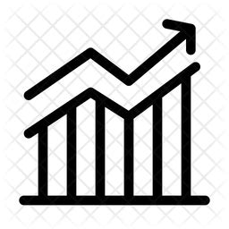 Growth graph Icon - Download in Line Style