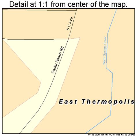 East Thermopolis Wyoming Street Map 5622720