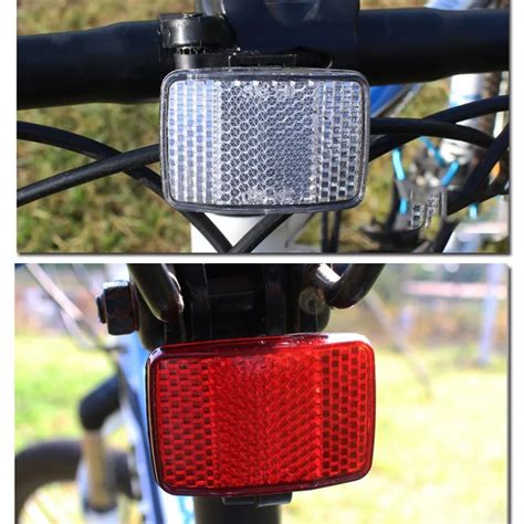 Bicycle Front Rear Reflective Lens MTB Road Bike Automatic Reflectors Cycling Warning Light ...