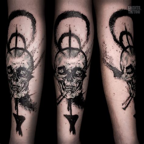 Abstract Skull Tattoo