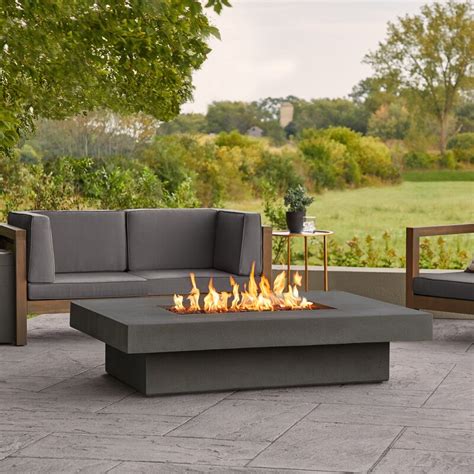 Latitude Run® Alazhia Concrete Propane Fire Pit Table & Reviews | Wayfair