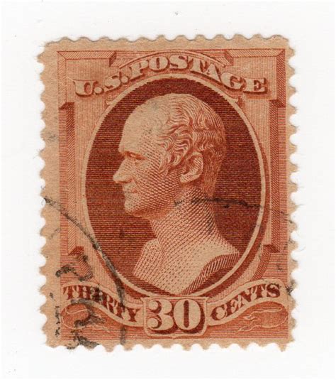 US 1873 30 cents Hamilton stamp