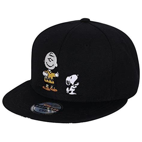 DC Comics Peanuts Mens Snoopy and Charlie Brown Baseball Caps