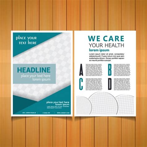 Free Vector | Medical brochure template