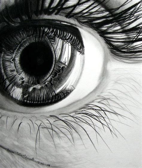 Captivating Hyperrealistic Pencil Drawings of Glistening Eyes | Eye drawing, Charcoal art ...