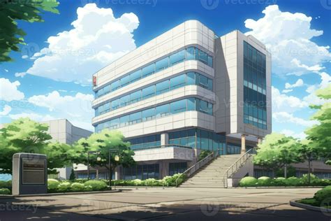 Office building concept anime visual novel game. Generate Ai 27736586 ...