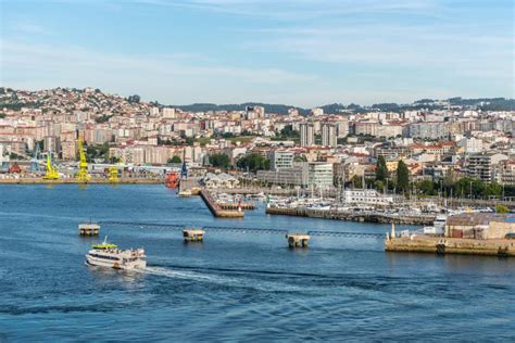 City and Port of Vigo, Spain Editorial Photo - Image of boat, building ...