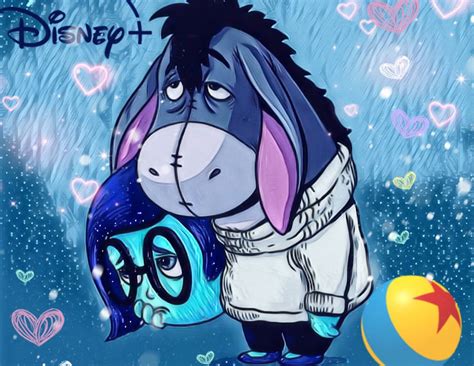 Eeyore Being as Sadness What a Drippy Fright by Yingcartoonman on ...