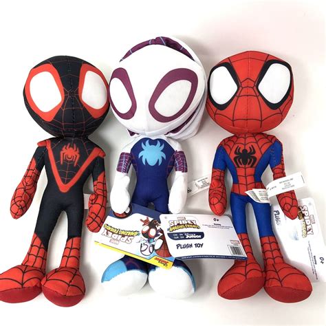 Set of 3 Spidey His Amazing Friends - Ghost Spider, Spiderman, Miles ...