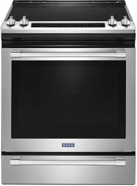 Maytag® 30" Fingerprint Resistant Stainless Steel Slide In Electric Range | Smetzer Kitchen ...