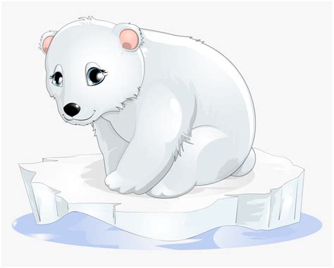 Polar Bear Transparent Transparent Image Clipart - Baby Polar Bear ...