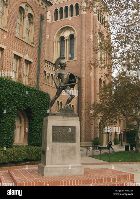 USC statue of Tommy Trojan on campus of University of Southern ...