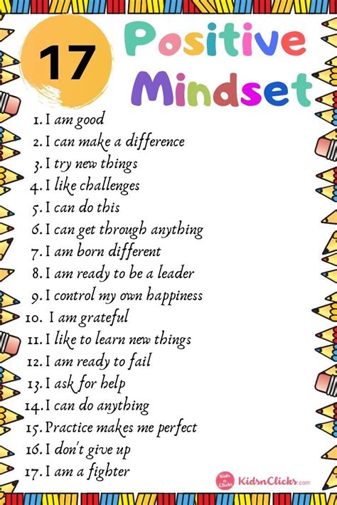 Printable Positive Affirmations For Students