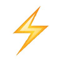 Lightning Bolt Emoji Sticker for iOS & Android | GIPHY