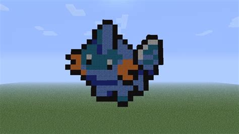 Mudkip pixel art Minecraft Project