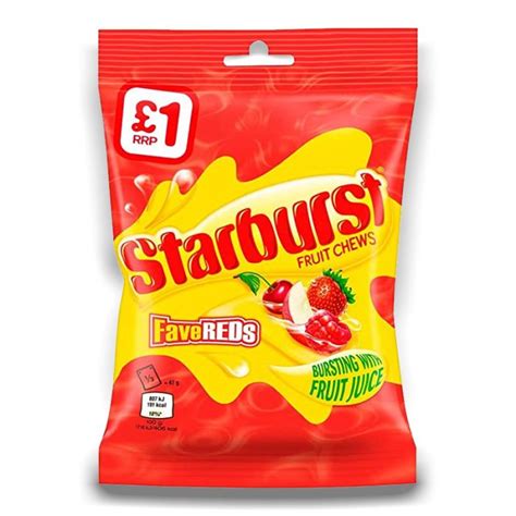 Starburst Fave Reds 141g - Retro Sweets - One Pound Sweets - Pick and ...