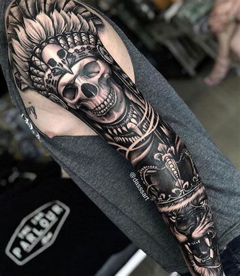 101 Best Sleeve Tattoos For Men: Cool Designs + Ideas (2020 Guide) | Skull sleeve tattoos ...