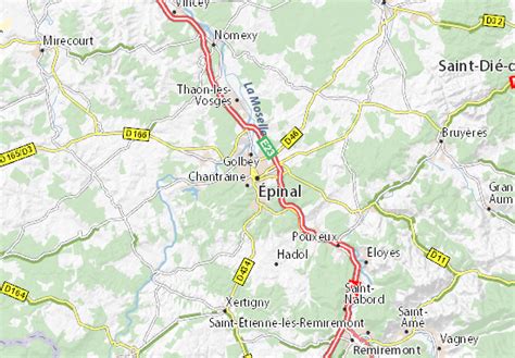 MICHELIN Épinal map - ViaMichelin