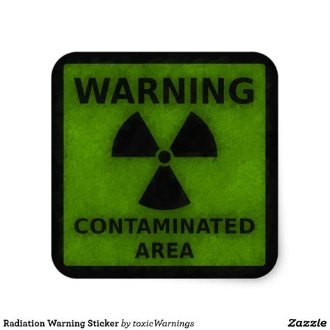 Radiation Warning Sticker | Zazzle