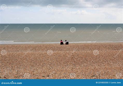 Winchelsea Beach To Stop the Erosion by the Tides and Weather. Pebble Beach with Sea and Sky ...