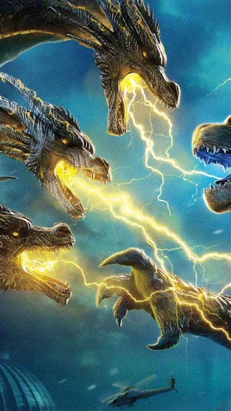 Godzilla Vs Ghidorah 2019 Gif / Ghidorah (2019) Head | キングギドラ ...