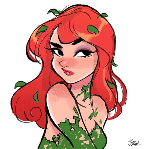 Poison Ivy Inks by DaveJorel on DeviantArt