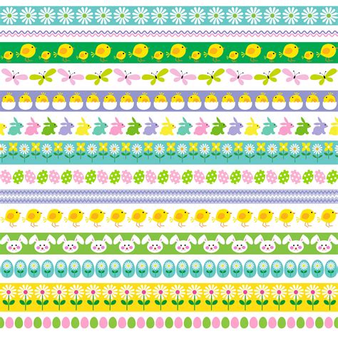 Easter borders clipart 333807 Vector Art at Vecteezy