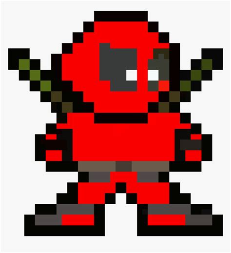 Pixel Deadpool Png , Png Download - Fortnite Rust Lord Pixel Art ...