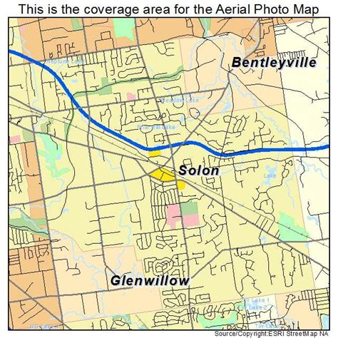 Aerial Photography Map of Solon, OH Ohio