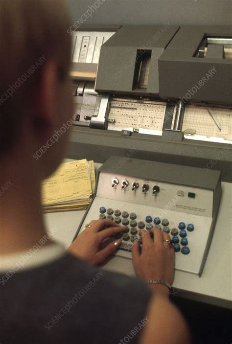 Keypunch Operator - Stock Image - C004/7103 - Science Photo Library