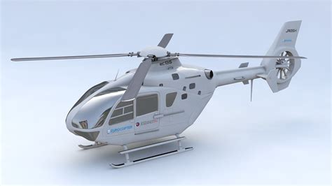 Eurocopter EC 135 Utility Airbus Helicopter 3D model