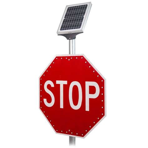 LED Solar Stop Sign - Get 10% Off Now