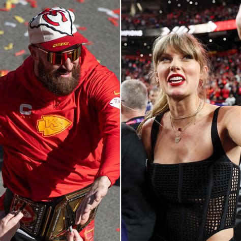 Travis Kelce Celebrates 2024 Super Bowl Parade in Kansas City as Taylor ...