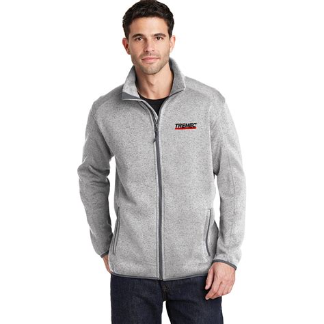 Men’s Full-Zip Fleece Jacket (Heather Gray) – TREMEC