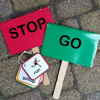 Stop and Go! Printable Group Action Game by Inclusible | TPT